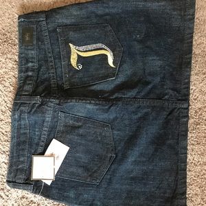 Juicy couture jean skirt